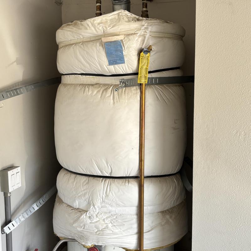 75-gallon natural gas water heater with insulation jacket