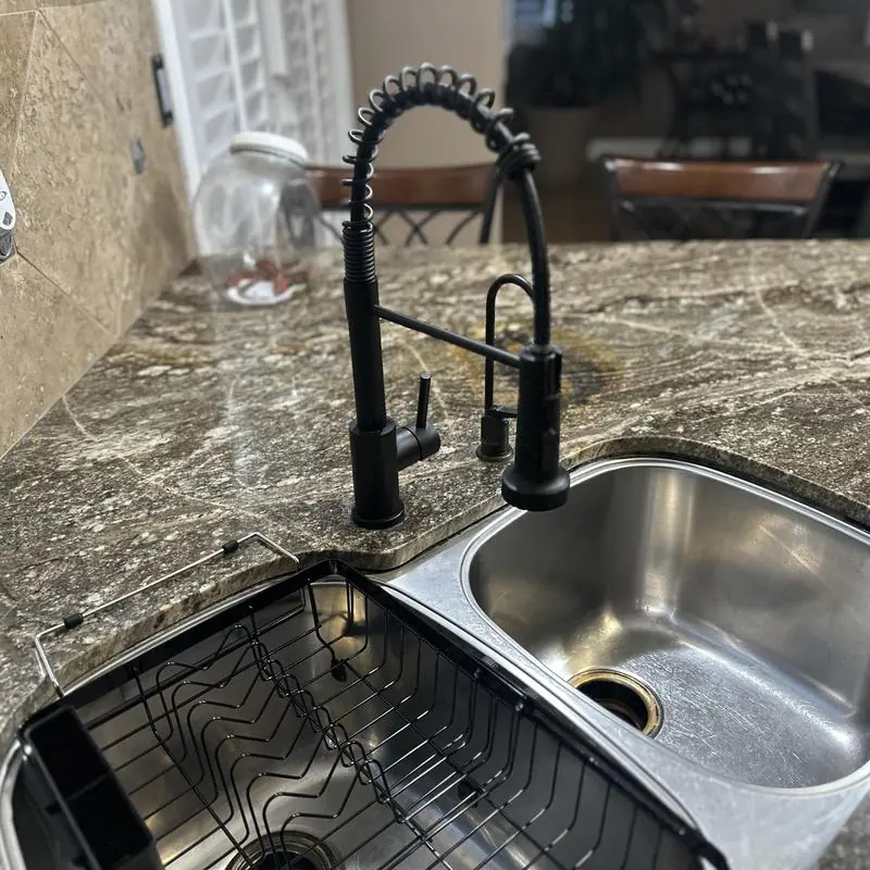 Moen oil-rubbed bronze pull-out spray kitchen faucet
