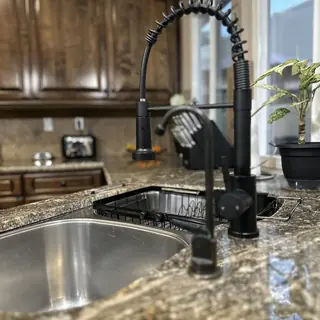 Moen pull-out spray kitchen faucet in oil-rubbed bronze