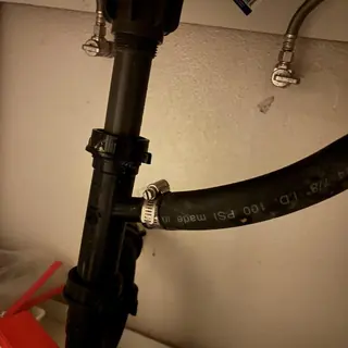 Toilet quarter turn angle stop and supply line installation