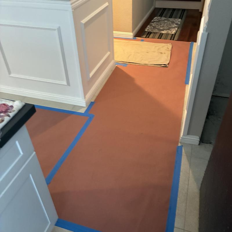 Hot water slab leak reroute with floor protection