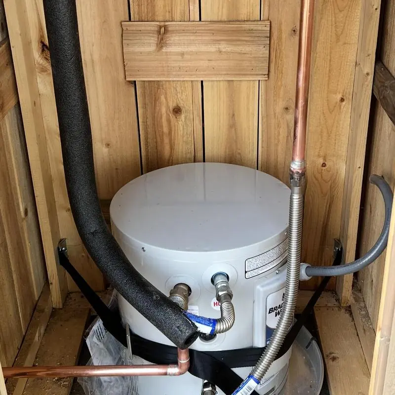 10 gallon electric water heater with copper plumbing