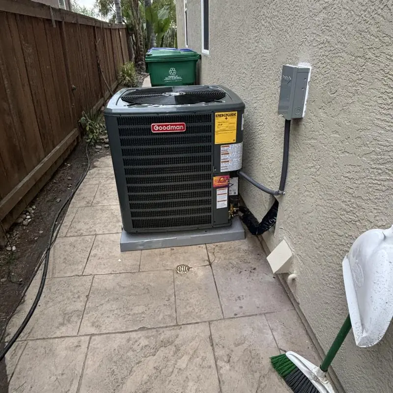 Goodman 4-ton R32 air conditioner with pad disconnect