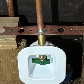 Ice-maker water supply valve reroute