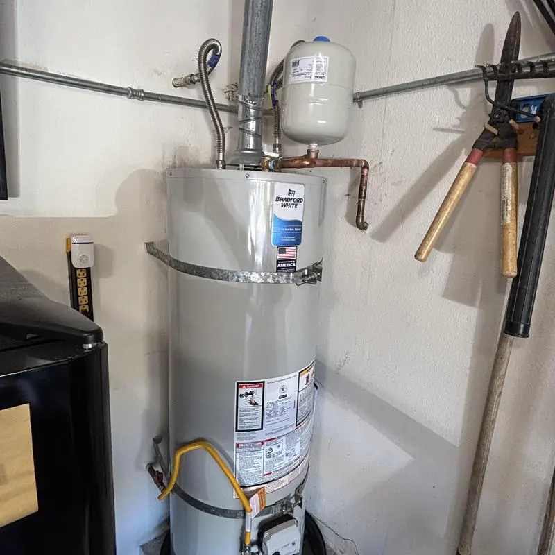 Bradford White 40-gallon water heater installation