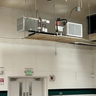 Innovair heat pump and air handler installation suspended