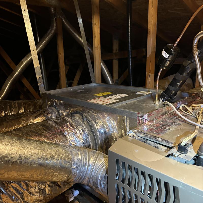 Innovair 5 ton cased horizontal coil with ducting
