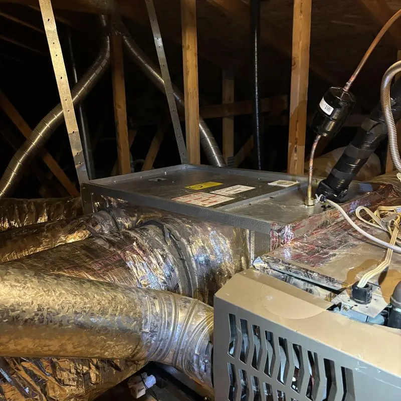 Innovair 5 ton cased horizontal coil with ducting