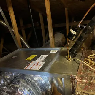 5 ton horizontal cased coil with refrigerant line and filter drier