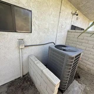 5 ton upflow HVAC condenser unit outdoor installation