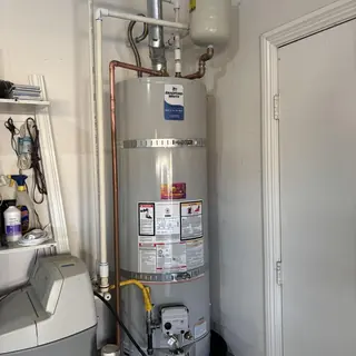 50 gallon Bradford White water heater with code upgrades