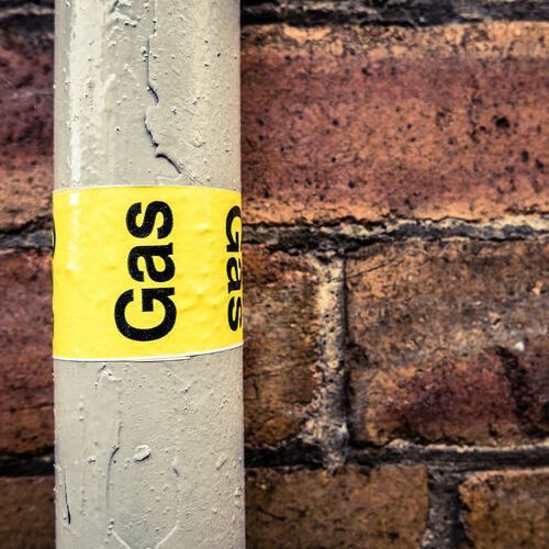 A gas line