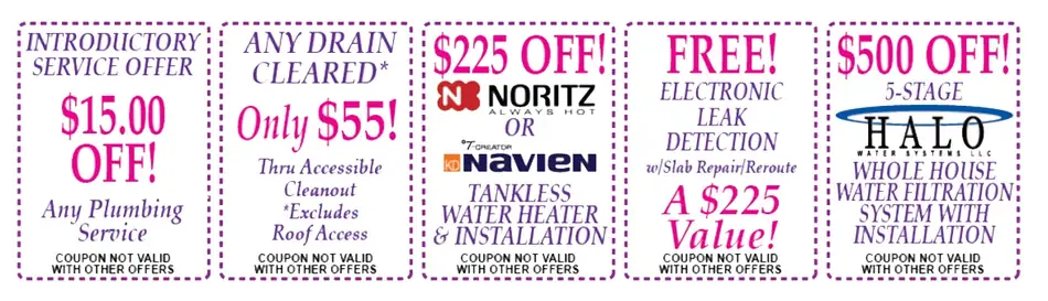 Family Plumbing service coupon