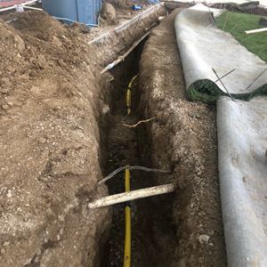 Gas line repair