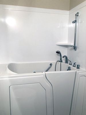 Walk-in tub installation photo